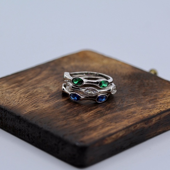 Silver Stackable Ring - Picture 2 of 2